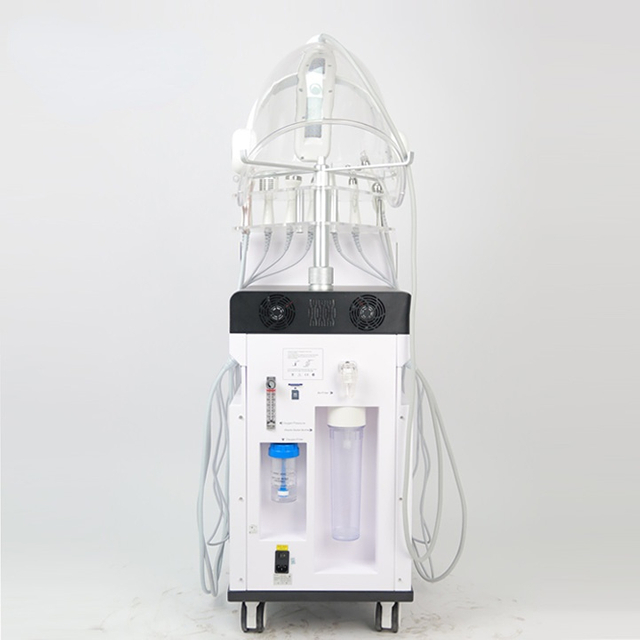 9 In 1 Space Water Oxygen Hydro Dermabrasion Facial Machine with Oxygen LED Mask
