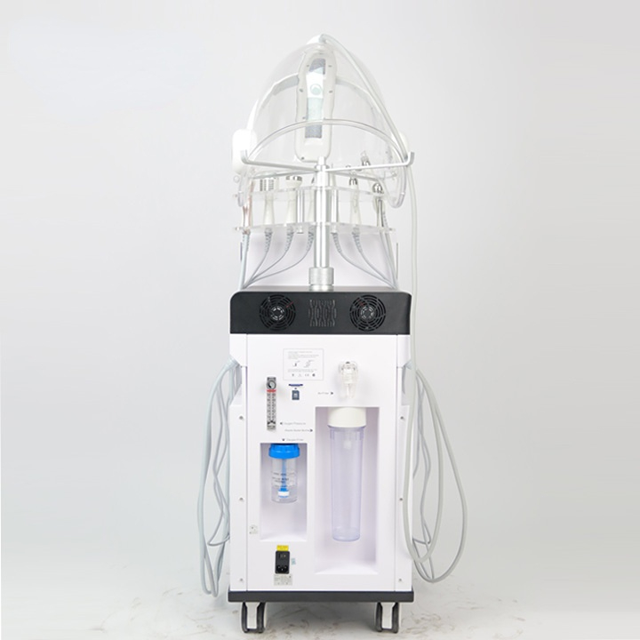 9 In 1 Space Water Oxygen Hydro Dermabrasion Facial Machine with Oxygen LED Mask