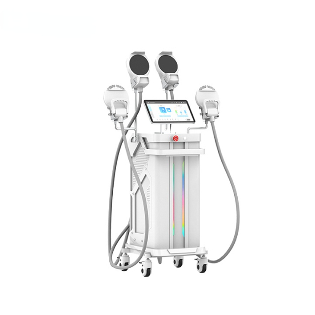 HIEMT EMS 13 Tesla Muscle Stimulator Sculpt Machine 4 Handle Android Smart Screen