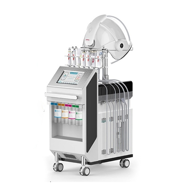 9 In 1 Space Water Oxygen Hydro Dermabrasion Facial Machine with Oxygen LED Mask