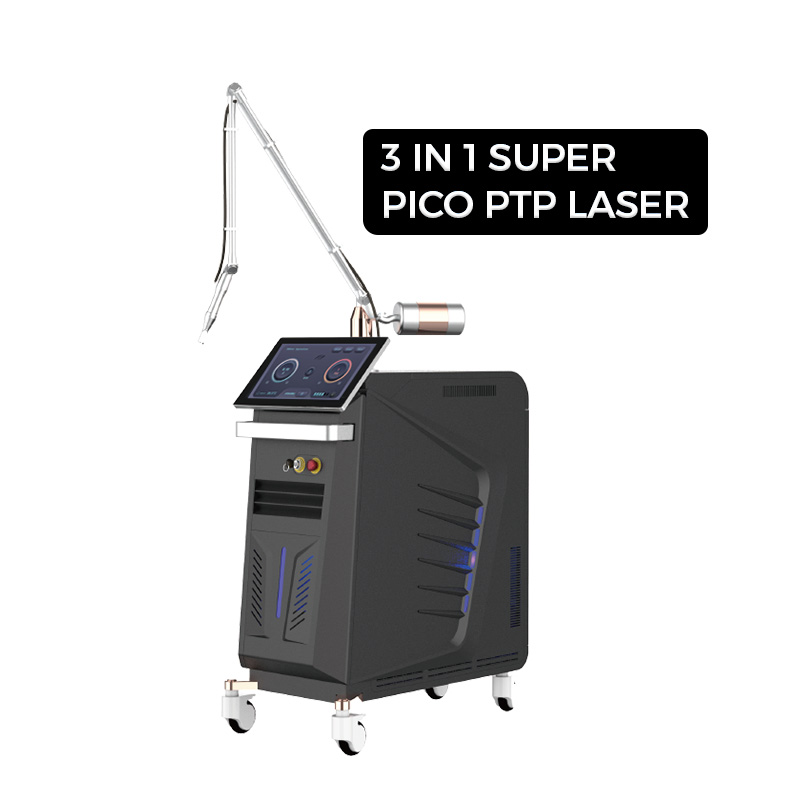3 in 1 Super Pico PTP Laser Tattoo Removal Long Pulse Hair Removal 