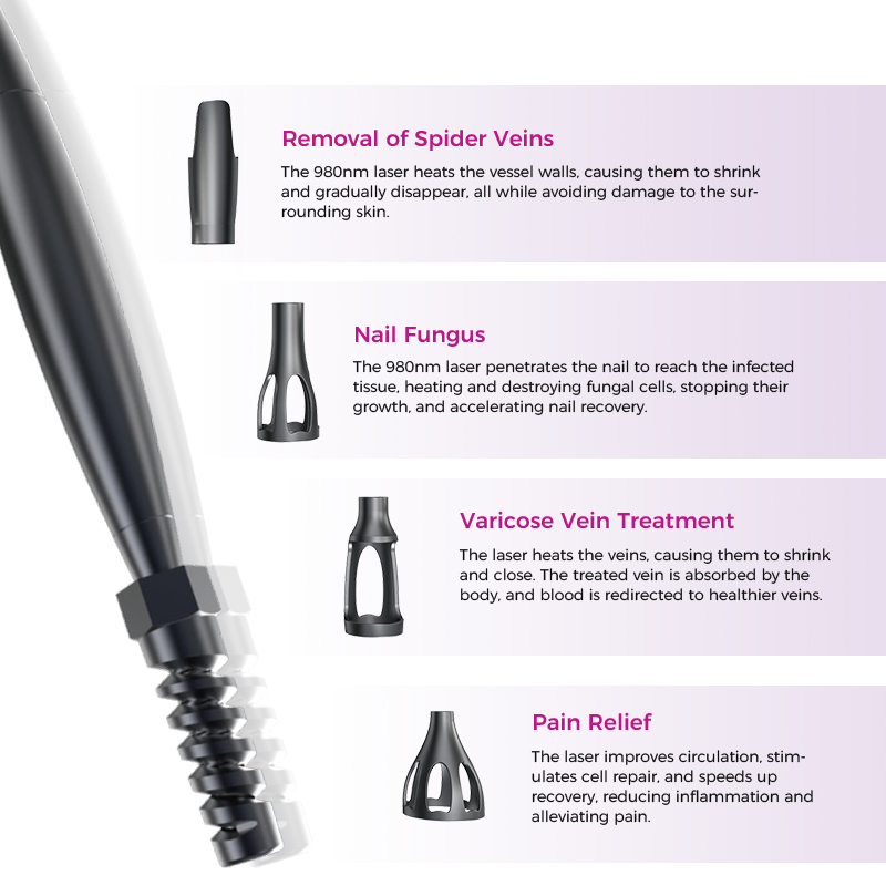 980NM Physiotherapy Instrument Vascular Spider Vein Remove