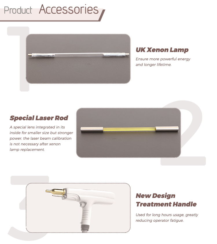 Professional Nd YAG laser for tattoo removal