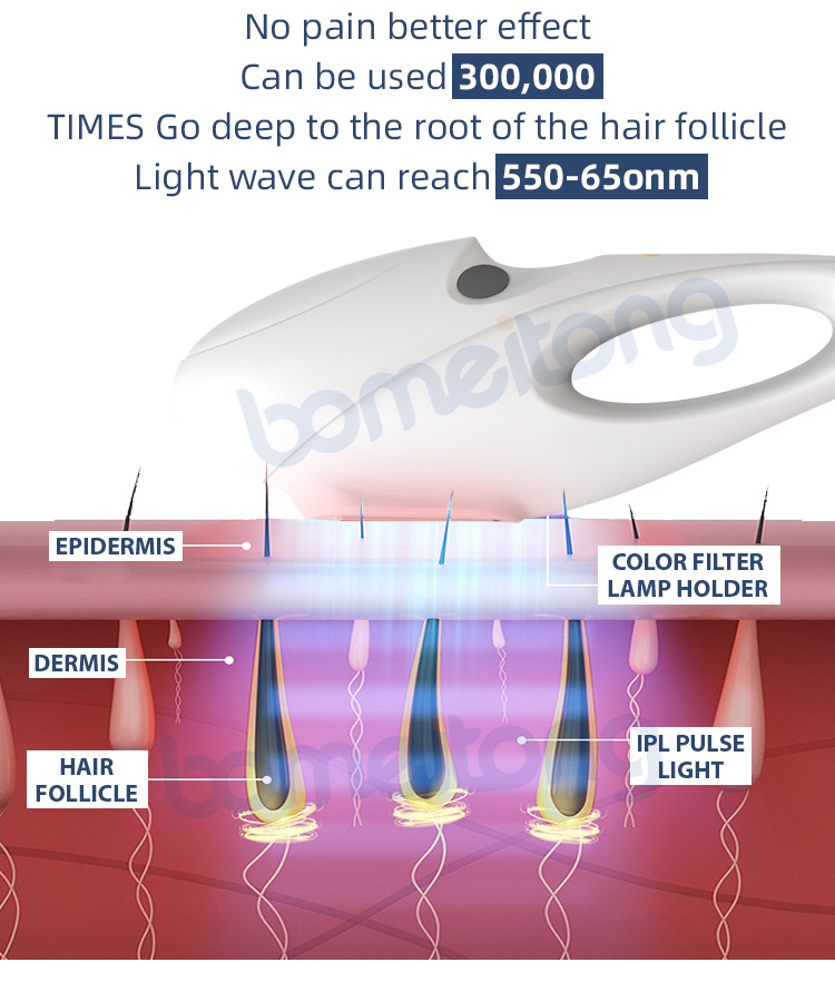 Best professional ipl laser hair removal machine SHR OPT DPL elight laser multifunctional double handle