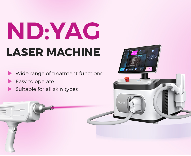 Q-switched Nd:YAG Laser Machine for Tattoo And Hair Removal