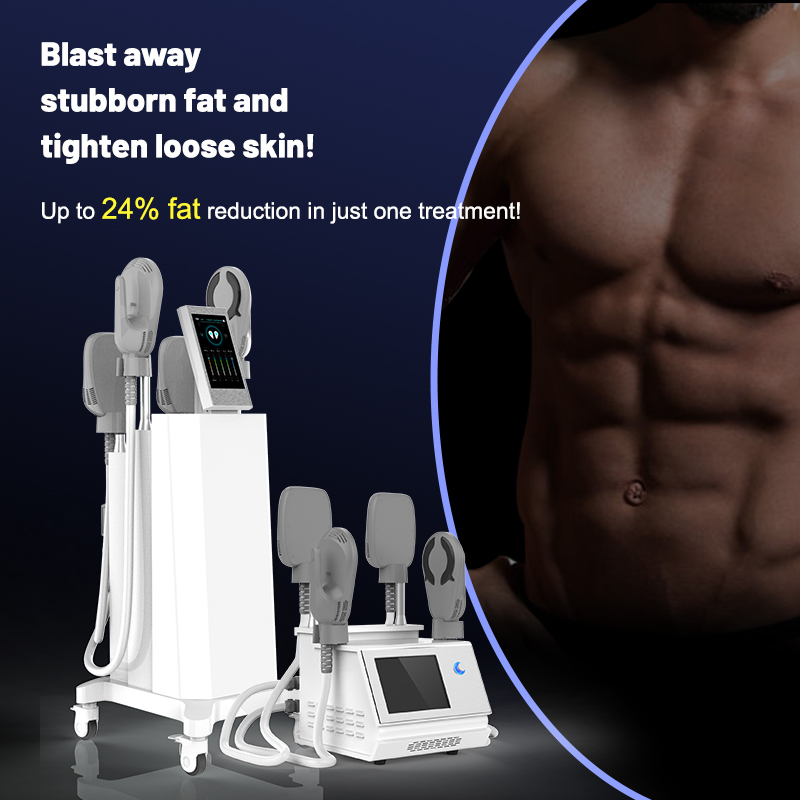 HIEMT Body Sculpt Build Muscle Machine Ems 4 Handles 7 Tesla Electromagnetic