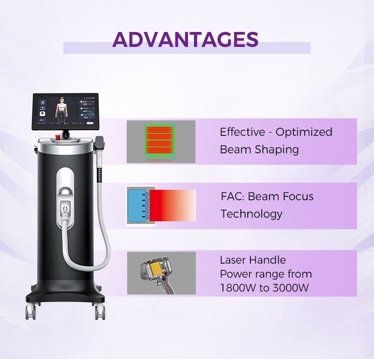 Professional 755nm 808nm 940nm 1064nm Diode Laser Hair Removal Machine