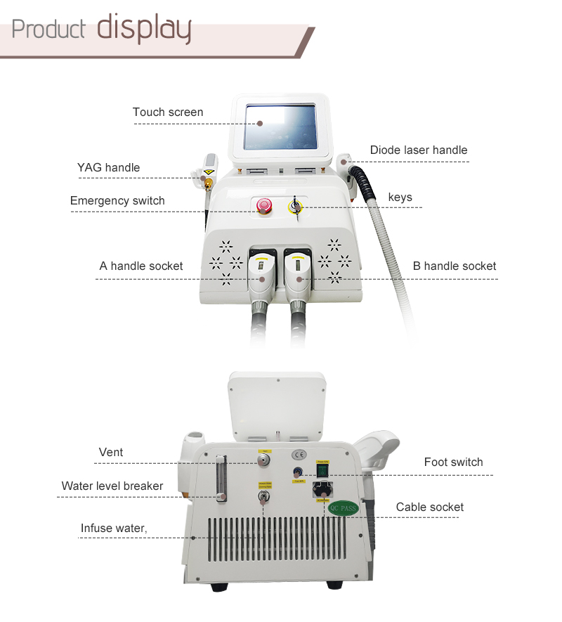 laser hair and tattoo removal machine