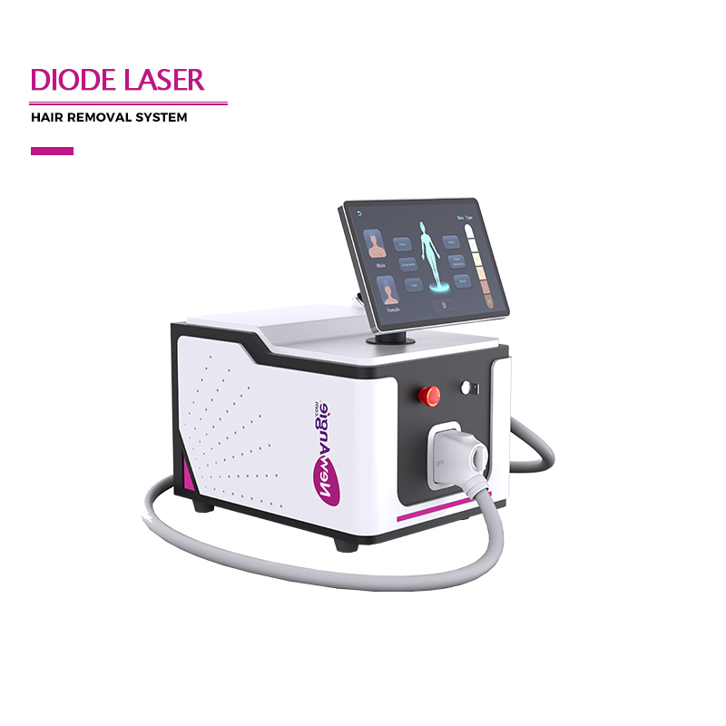 600W 1200W Optional Wavelength 808nm or 3 Wavelength Diode Laser Hair Removal Machine