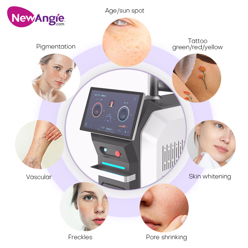 True Pico Nd Yag Picosecond Pulsed Laser Tattoo Removal Machine 532nm 1064nm 755nm Professional