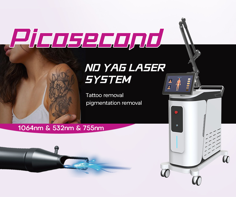 1064nm 532nm 755nm Picosecond Laser Tattoo Removal Pigmentation Machine