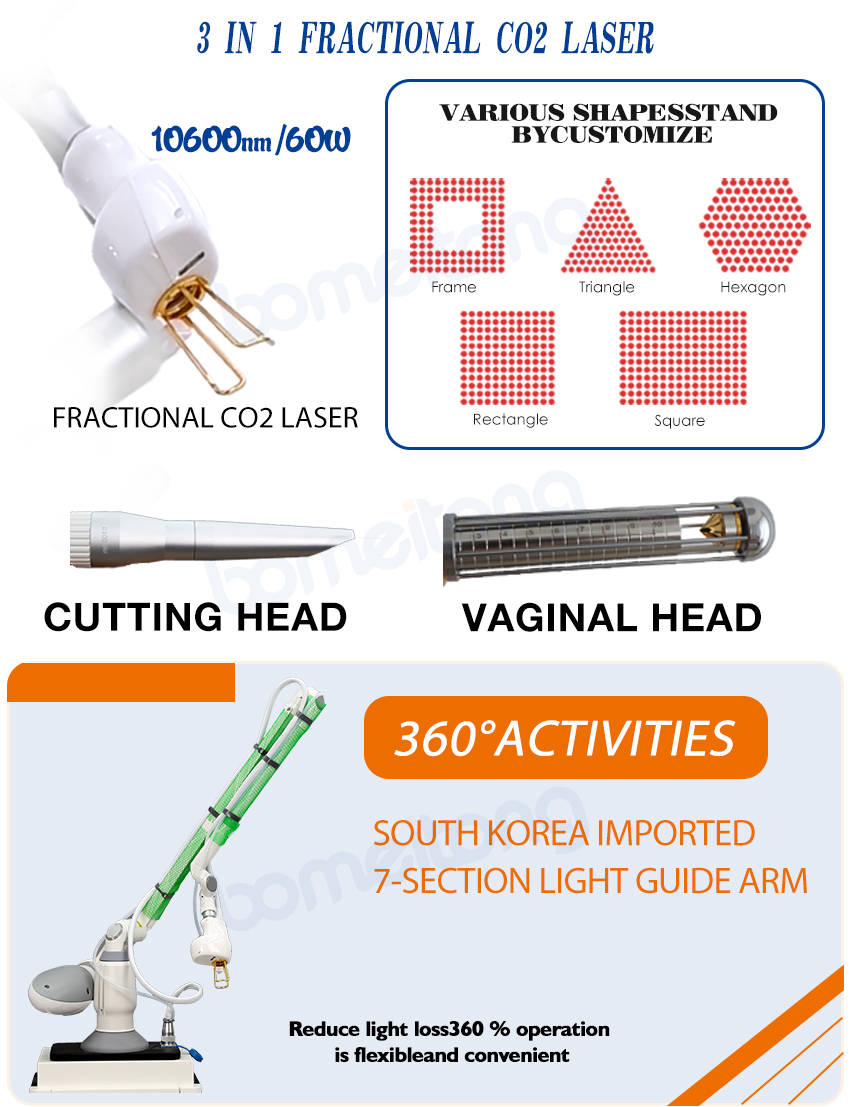 co2 fractional laser machine rf