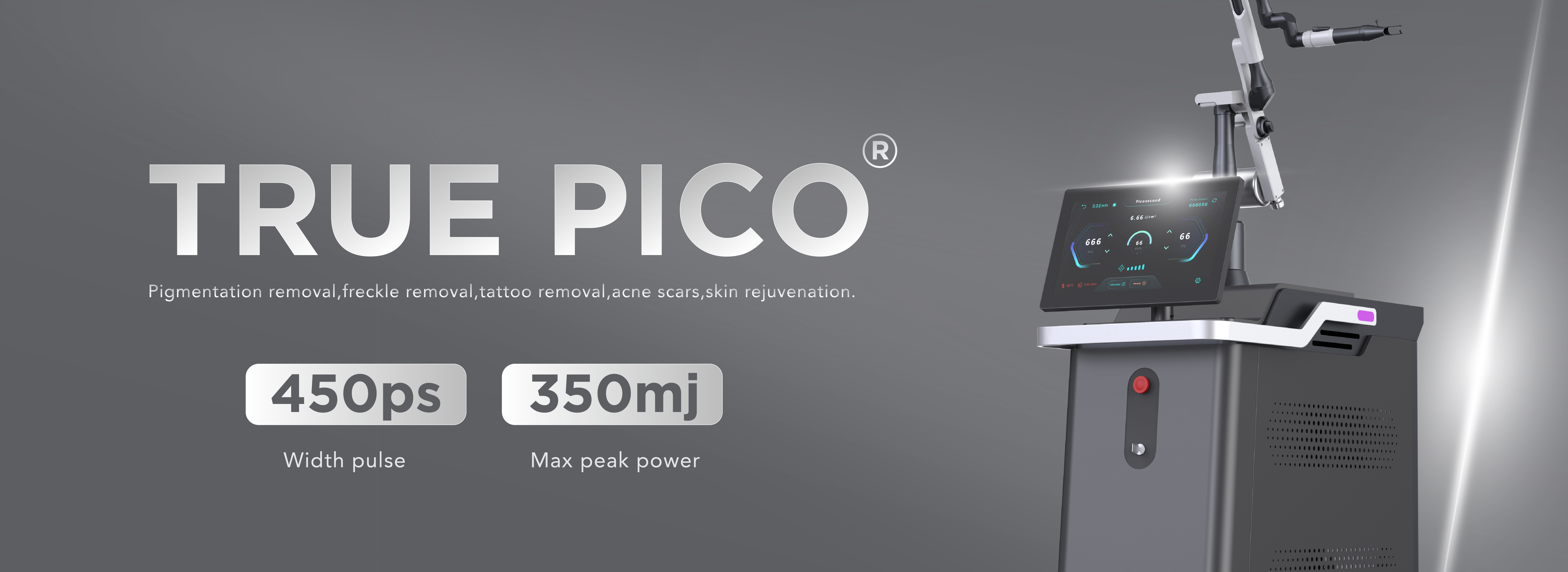 Picosecond laser tattoo removal machine