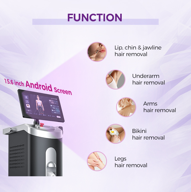 Professional 755nm 808nm 940nm 1064nm Diode Laser Hair Removal Machine