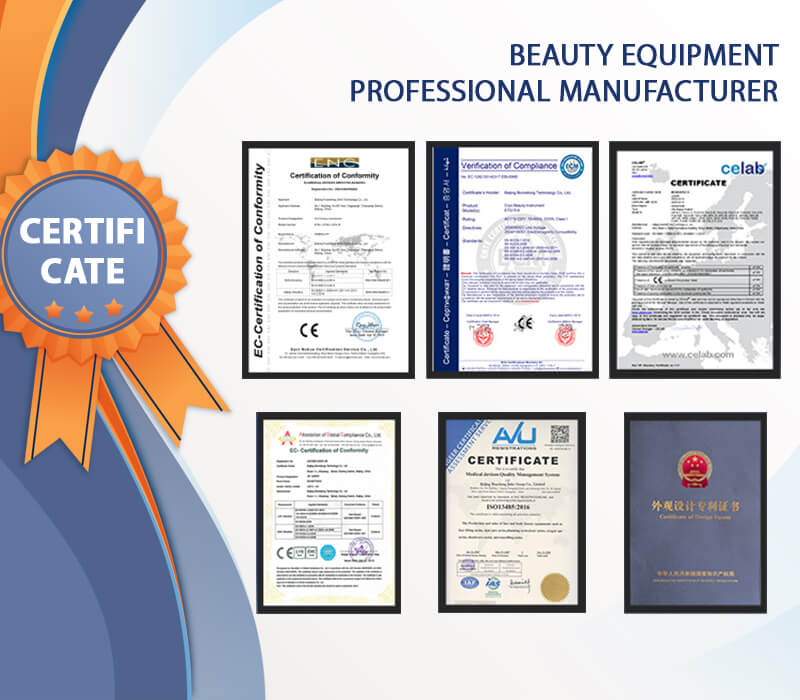 hifu machine certificate