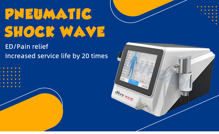 Extracorporeal radial shockwave therapy machine for ed treatment pain relief