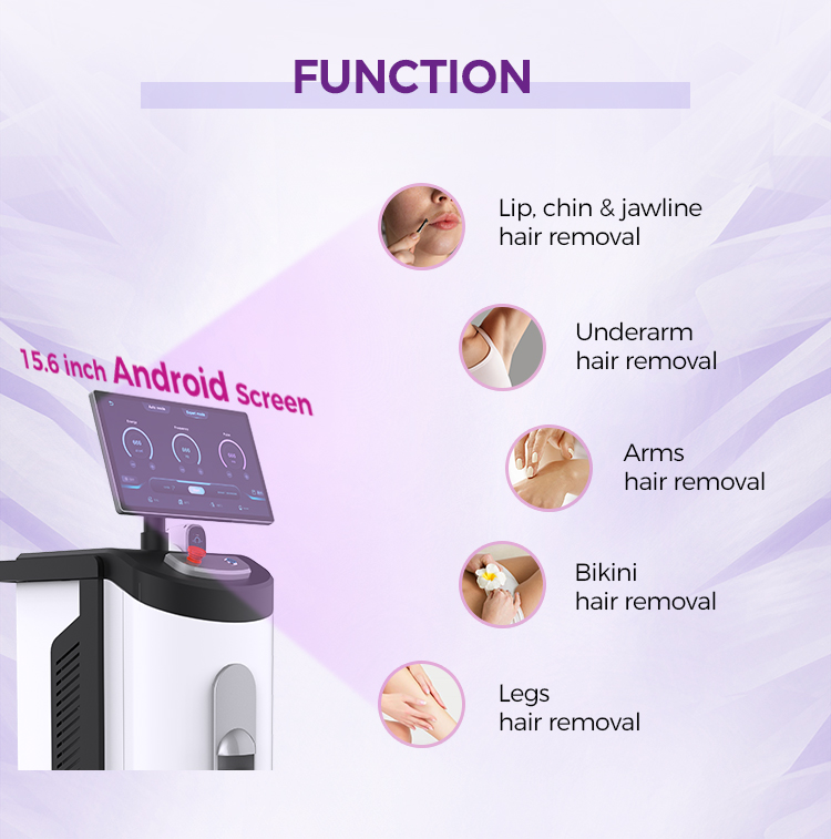 the function of the ice diode hair laser removal