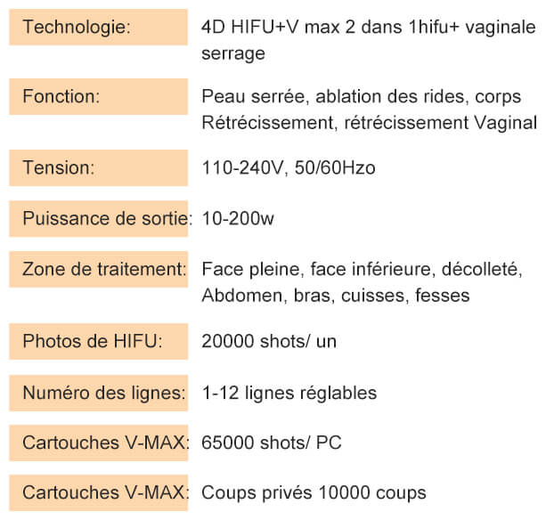 machine hifu 4d à vendre