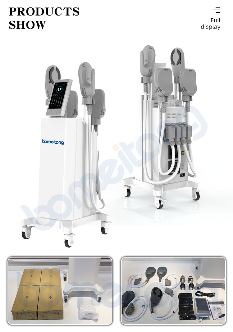 HIEMT Body Sculpt Build Muscle Machine Ems 4 Handles 7 Tesla Electromagnetic