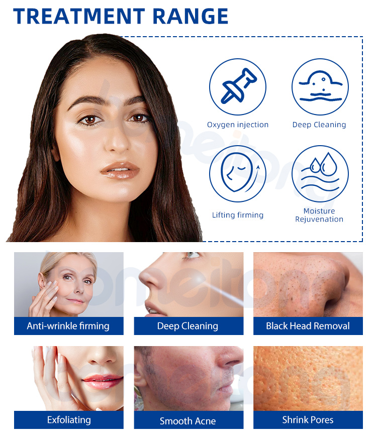 Hydro facial machine aqua peeling microdermabrasion water oxygen jet skin care